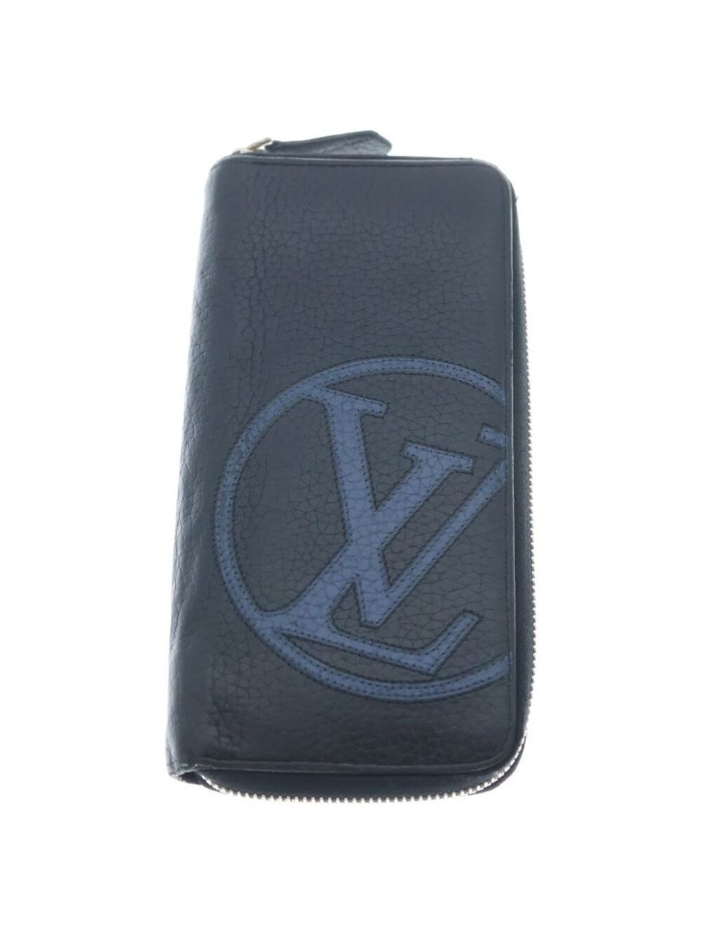 Louis Vuitton Taurillon LV Circle Zippy Wallet Vertical Black